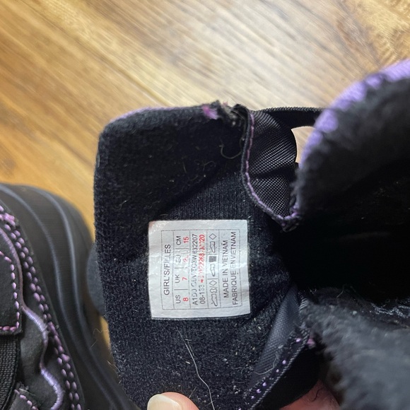 The North Face Kids' Black and Purple Winter Boots - Picture 6 of 6